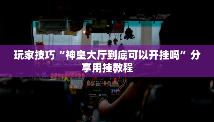 玩家技巧“神皇大厅到底可以开挂吗”分享用挂教程
