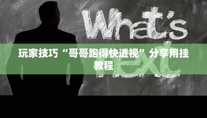 玩家技巧“哥哥跑得快透视”分享用挂教程 玩家技巧“哥哥跑得快透视”分享用挂教程