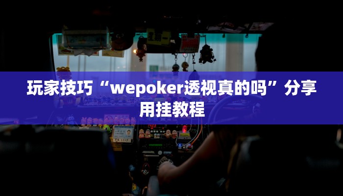 玩家技巧“wepoker透视真的吗”分享用挂教程 玩家技巧“wepoker透视真的吗”分享用挂教程