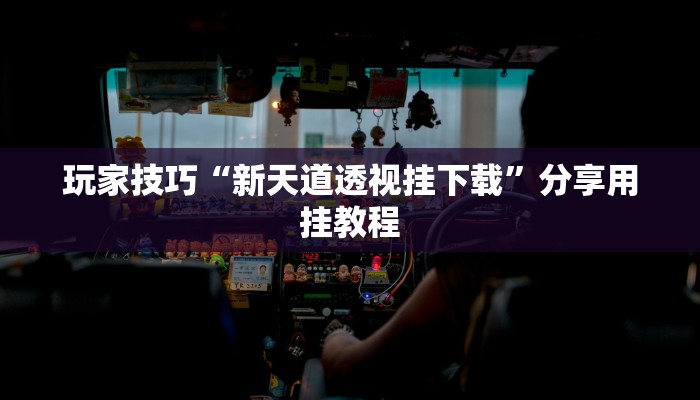 玩家技巧“新天道透视挂下载”分享用挂教程