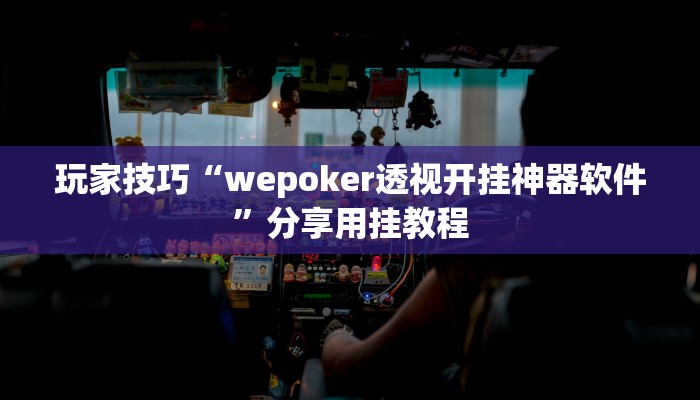 玩家技巧“wepoker透视开挂神器软件”分享用挂教程 玩家技巧“wepoker透视开挂神器软件”分享用挂教程