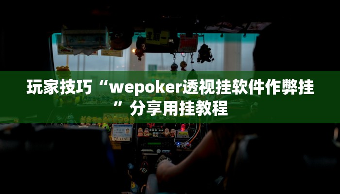 玩家技巧“wepoker透视挂软件作弊挂”分享用挂教程 玩家技巧“wepoker透视挂软件作弊挂”分享用挂教程