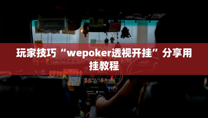 玩家技巧“wepoker透视开挂”分享用挂教程 玩家技巧“wepoker透视开挂”分享用挂教程