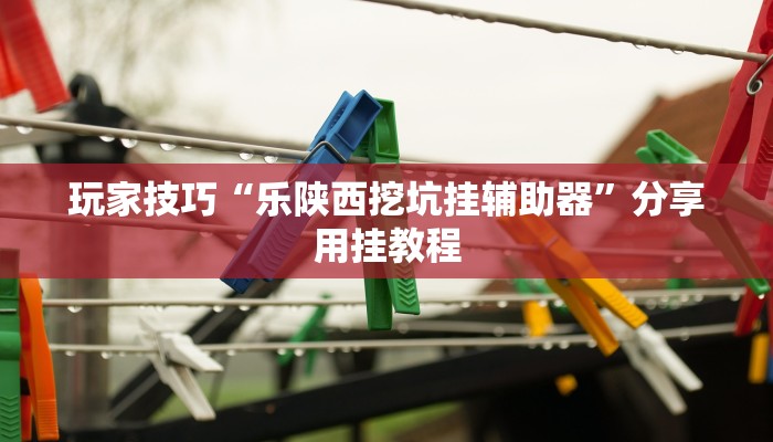 玩家技巧“乐陕西挖坑挂辅助器”分享用挂教程