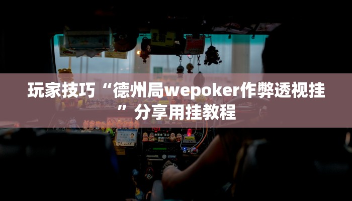 玩家技巧“德州局wepoker作弊透视挂”分享用挂教程 玩家技巧“德州局wepoker作弊透视挂”分享用挂教程