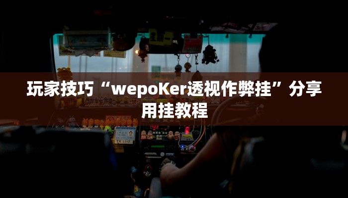 玩家技巧“wepoKer透视作弊挂”分享用挂教程 玩家技巧“wepoKer透视作弊挂”分享用挂教程