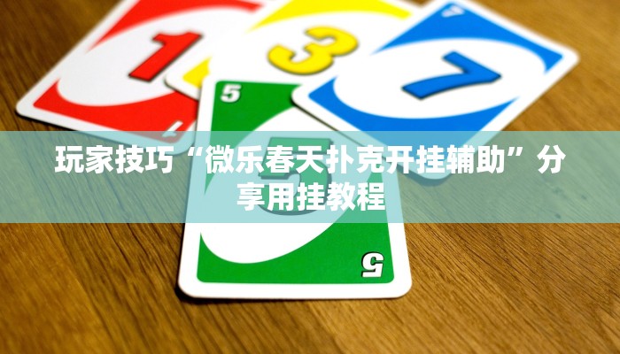 玩家技巧“微乐春天扑克开挂辅助”分享用挂教程 玩家技巧“微乐春天扑克开挂辅助”分享用挂教程