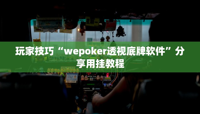 玩家技巧“wepoker透视底牌软件”分享用挂教程 玩家技巧“wepoker透视底牌软件”分享用挂教程