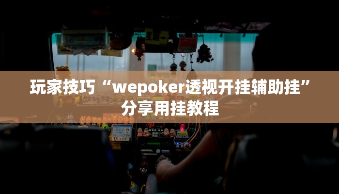 玩家技巧“wepoker透视开挂辅助挂”分享用挂教程