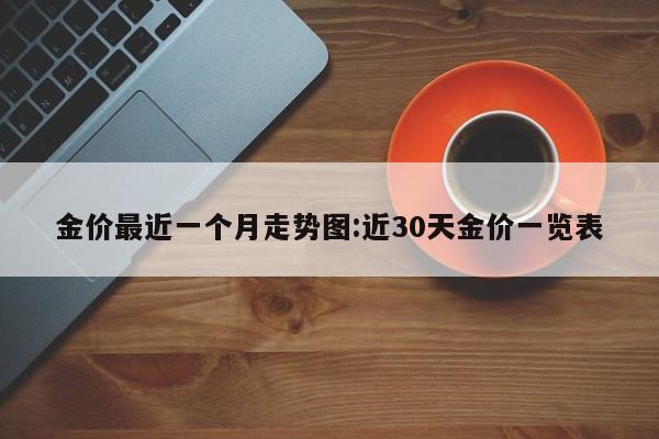 金价最近一个月走势图:近30天金价一览表